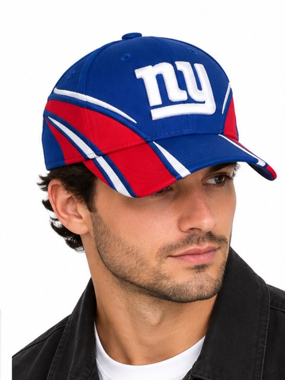 New York Giants NFL Vintage Style Blue Red Adjustable Hat Cap New